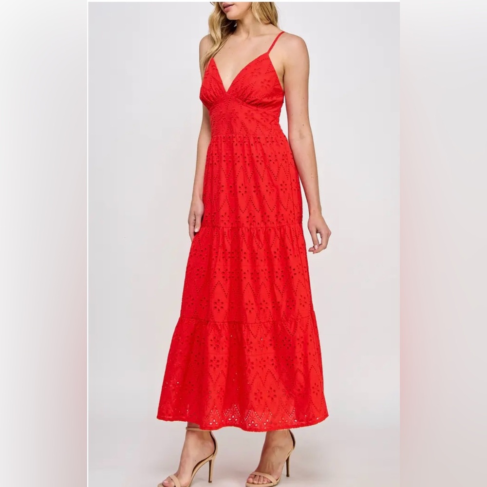 KoKo & Mason tiered Maxi dress